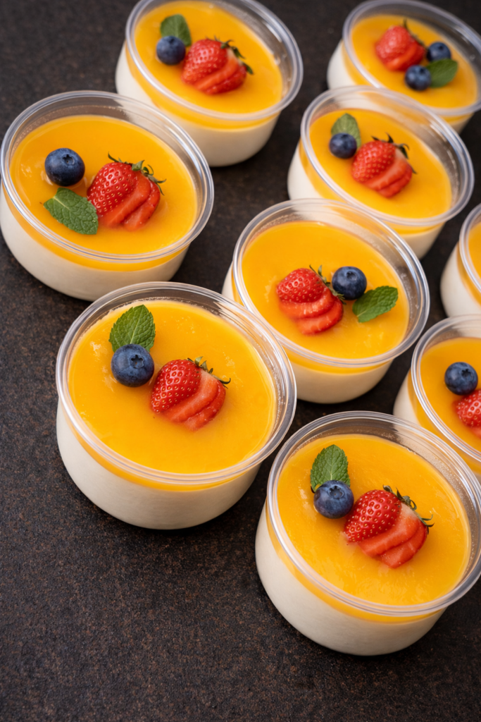 Huisgemaakte tiramisu met vruchtencoulis