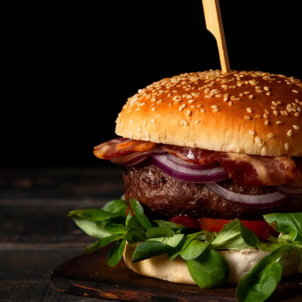 Gourmetburger van de foodtruck
